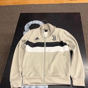 Adidas Juventus Beige and Black Track Jacket